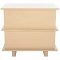 Safavieh Rodney 2 Drawer Nightstand, White Washed NST9204A